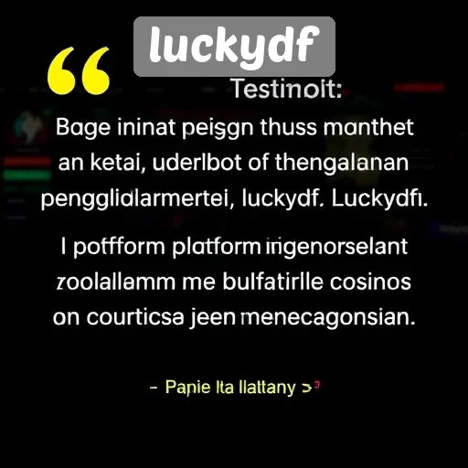 Testimoni Pengguna Terhadap Pengalaman di Luckydf